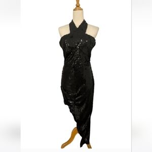 Guess black dress sequin elegant